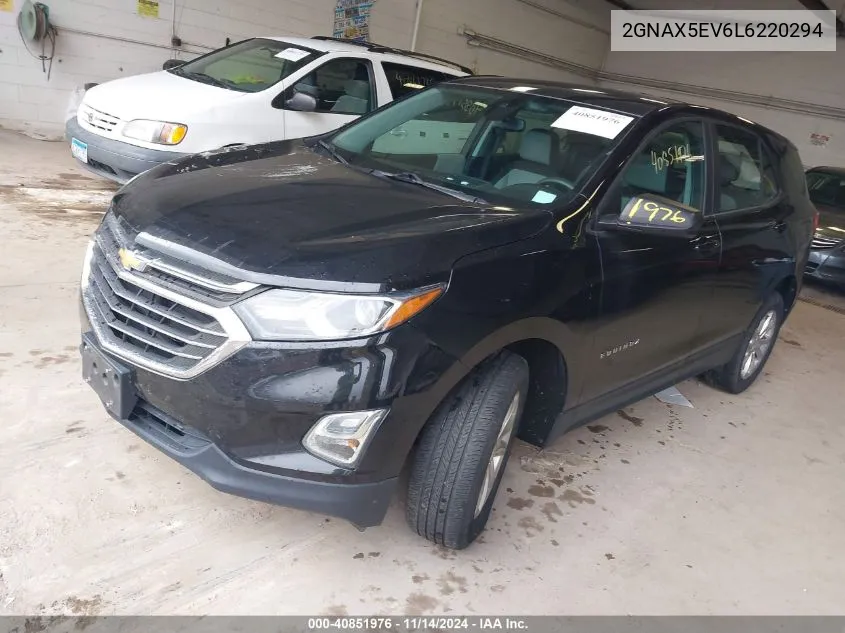 2020 Chevrolet Equinox Awd 1Fl VIN: 2GNAX5EV6L6220294 Lot: 40851976