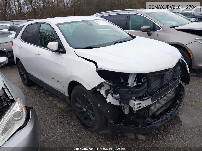 2020 Chevrolet Equinox Lt VIN: 2GNAXJEV8L6112784 Lot: 40852784