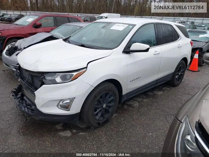 2020 Chevrolet Equinox Lt VIN: 2GNAXJEV8L6112784 Lot: 40852784