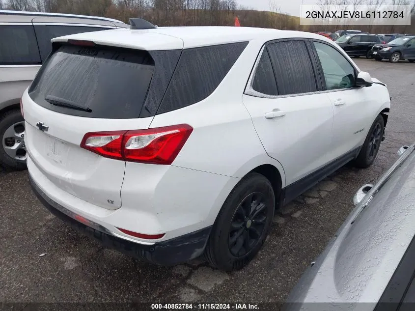 2020 Chevrolet Equinox Lt VIN: 2GNAXJEV8L6112784 Lot: 40852784