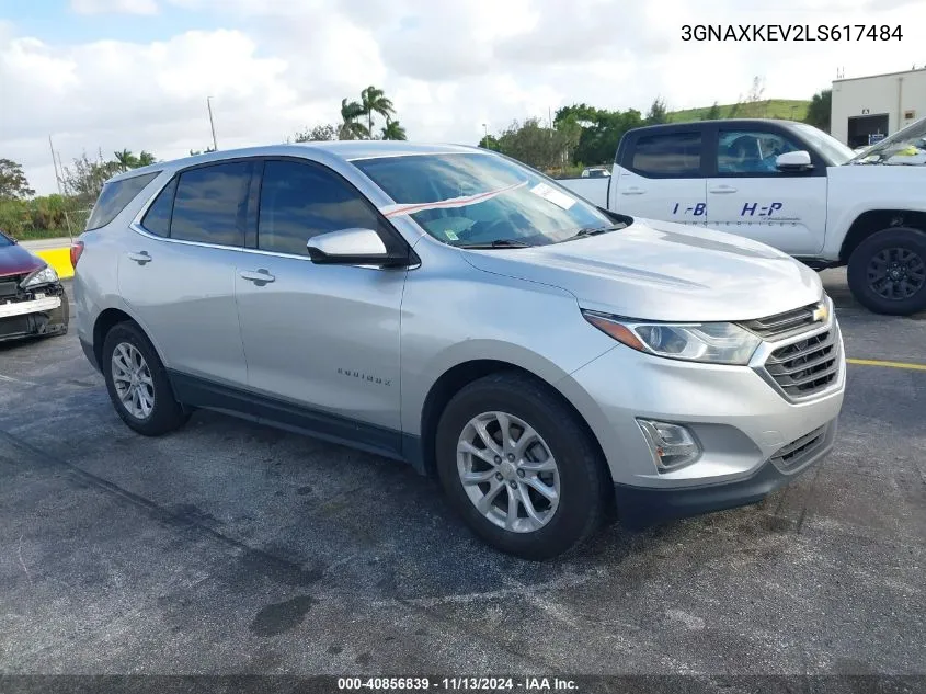 2020 Chevrolet Equinox Fwd Lt 1.5L Turbo VIN: 3GNAXKEV2LS617484 Lot: 40856839