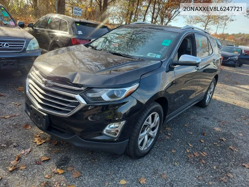 2020 Chevrolet Equinox Premier VIN: 2GNAXXEV8L6247721 Lot: 40859044