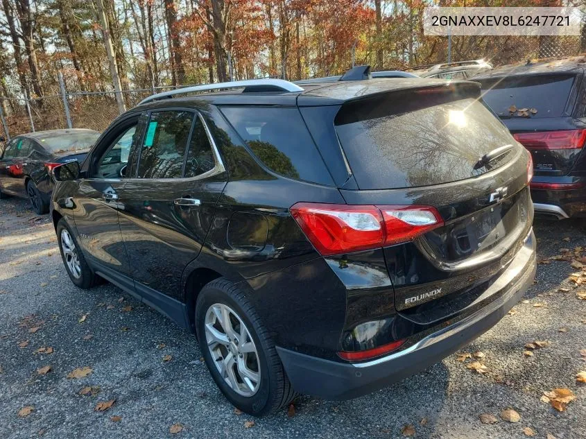 2020 Chevrolet Equinox Premier VIN: 2GNAXXEV8L6247721 Lot: 40859044