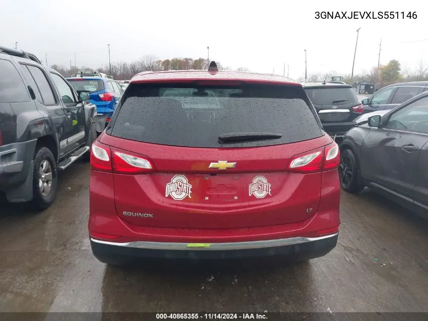 2020 Chevrolet Equinox Fwd 2Fl VIN: 3GNAXJEVXLS551146 Lot: 40865355