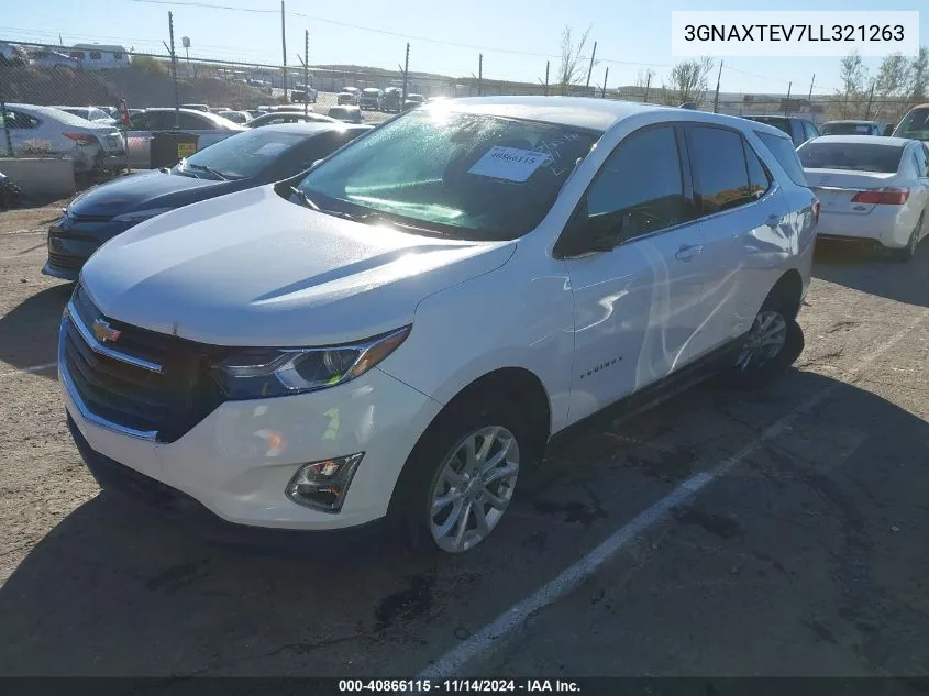 2020 Chevrolet Equinox Awd 2Fl VIN: 3GNAXTEV7LL321263 Lot: 40866115