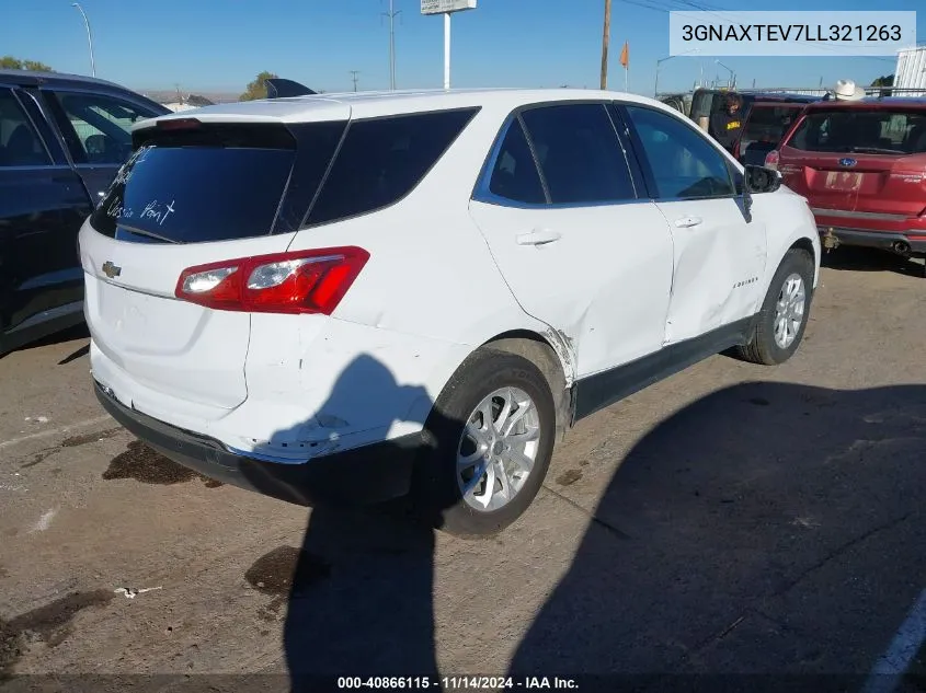 2020 Chevrolet Equinox Awd 2Fl VIN: 3GNAXTEV7LL321263 Lot: 40866115