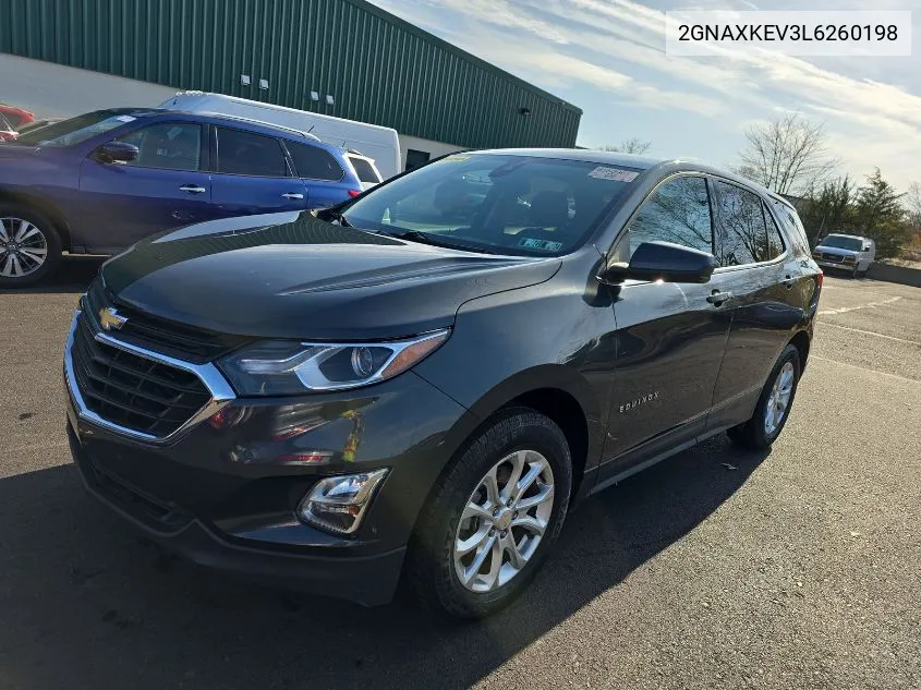 2020 Chevrolet Equinox Fwd Lt 1.5L Turbo VIN: 2GNAXKEV3L6260198 Lot: 40866961