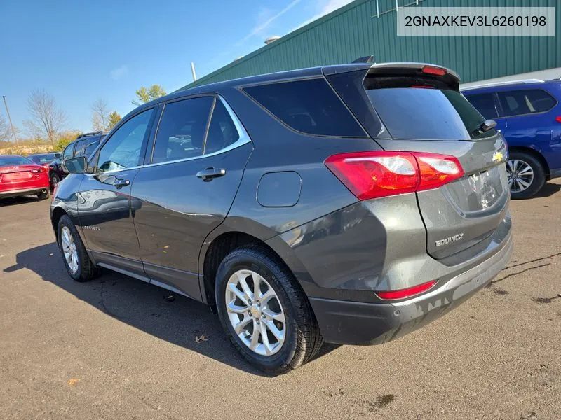 2020 Chevrolet Equinox Fwd Lt 1.5L Turbo VIN: 2GNAXKEV3L6260198 Lot: 40866961