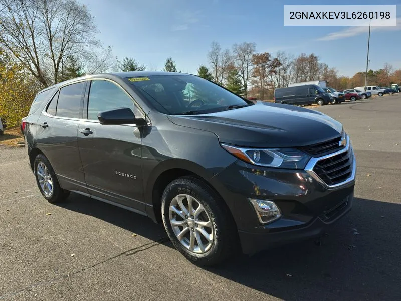 2020 Chevrolet Equinox Fwd Lt 1.5L Turbo VIN: 2GNAXKEV3L6260198 Lot: 40866961