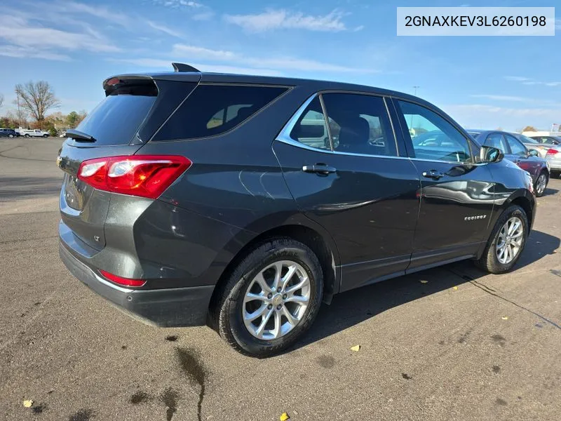 2020 Chevrolet Equinox Fwd Lt 1.5L Turbo VIN: 2GNAXKEV3L6260198 Lot: 40866961