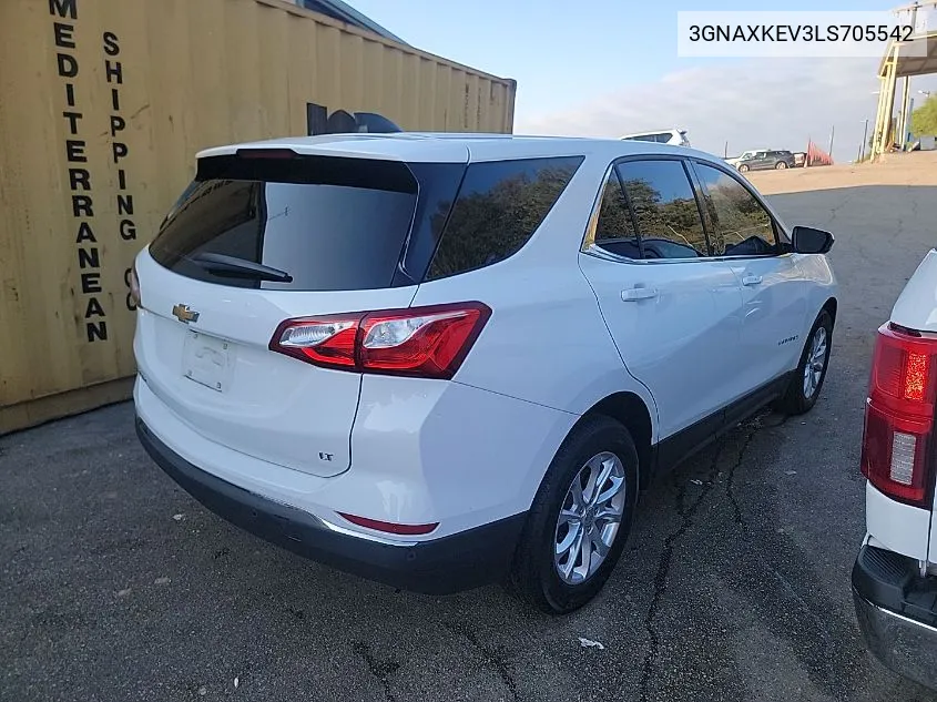 2020 Chevrolet Equinox Lt VIN: 3GNAXKEV3LS705542 Lot: 40870122