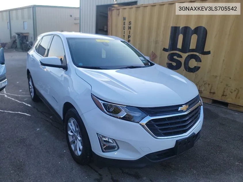 2020 Chevrolet Equinox Lt VIN: 3GNAXKEV3LS705542 Lot: 40870122