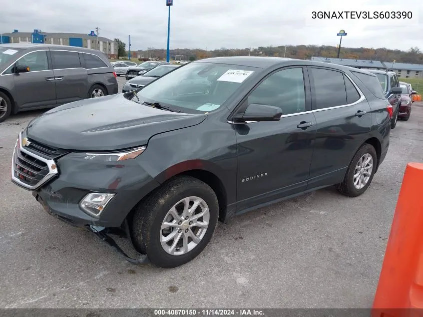 2020 Chevrolet Equinox Awd 2Fl VIN: 3GNAXTEV3LS603390 Lot: 40870150