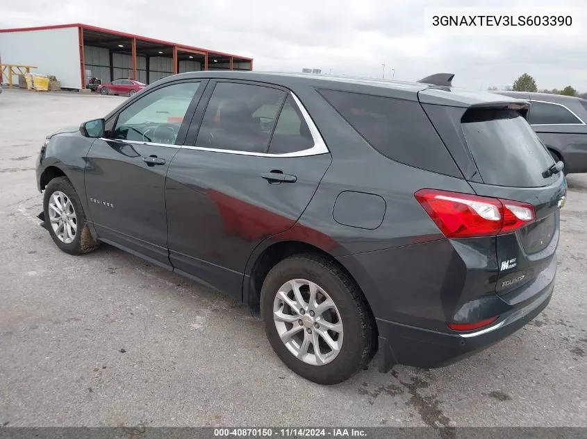 2020 Chevrolet Equinox Awd 2Fl VIN: 3GNAXTEV3LS603390 Lot: 40870150