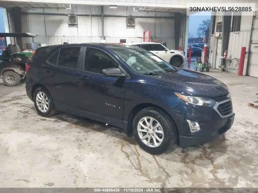 2020 Chevrolet Equinox Fwd Ls VIN: 3GNAXHEV5LS628885 Lot: 40895429