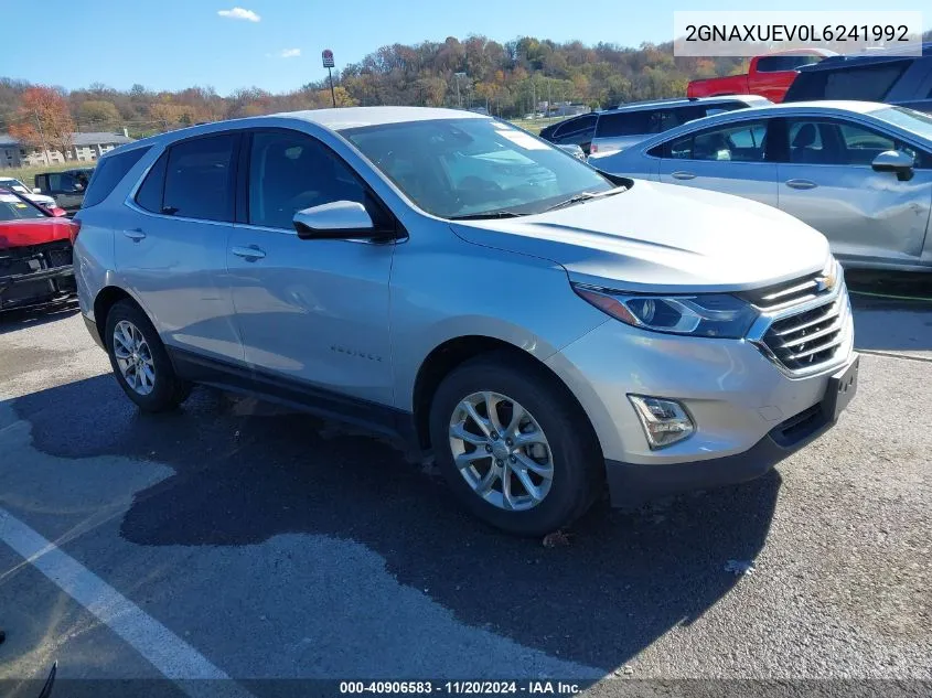 2020 Chevrolet Equinox Awd Lt 1.5L Turbo VIN: 2GNAXUEV0L6241992 Lot: 40906583