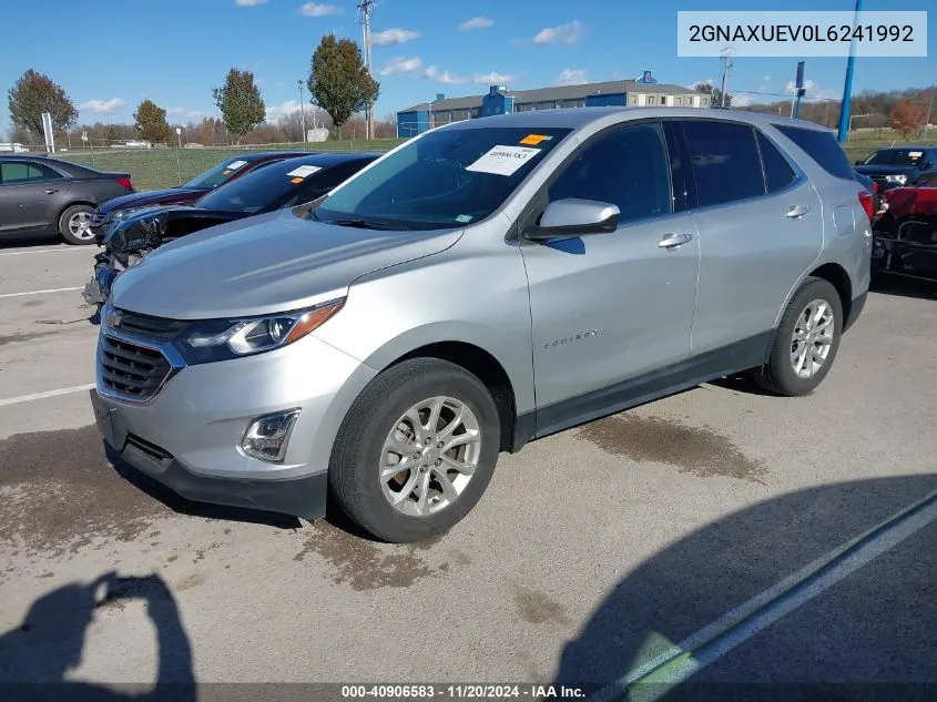 2020 Chevrolet Equinox Awd Lt 1.5L Turbo VIN: 2GNAXUEV0L6241992 Lot: 40906583