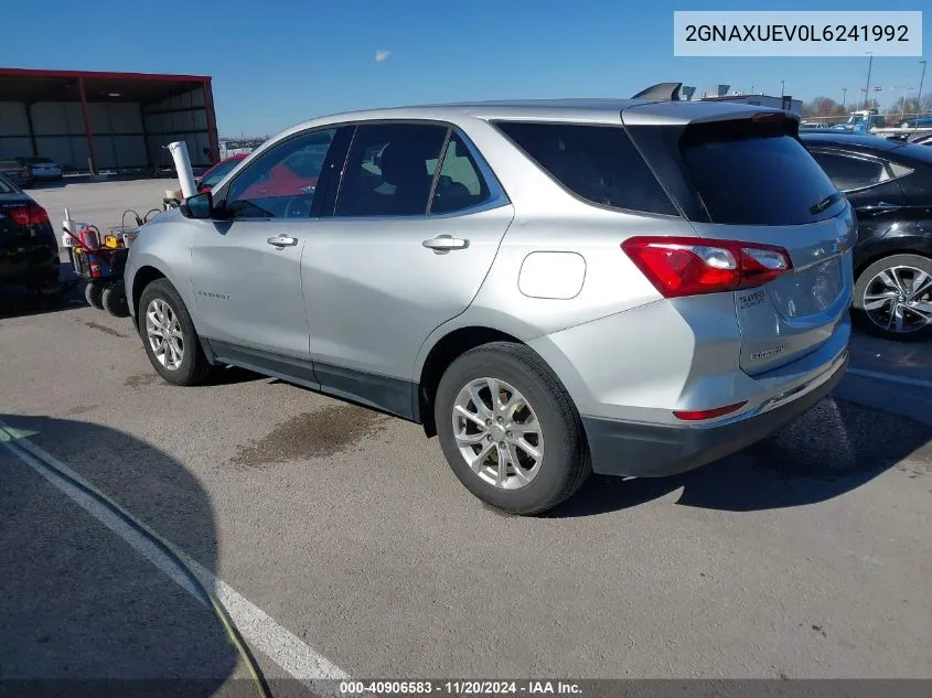 2020 Chevrolet Equinox Awd Lt 1.5L Turbo VIN: 2GNAXUEV0L6241992 Lot: 40906583