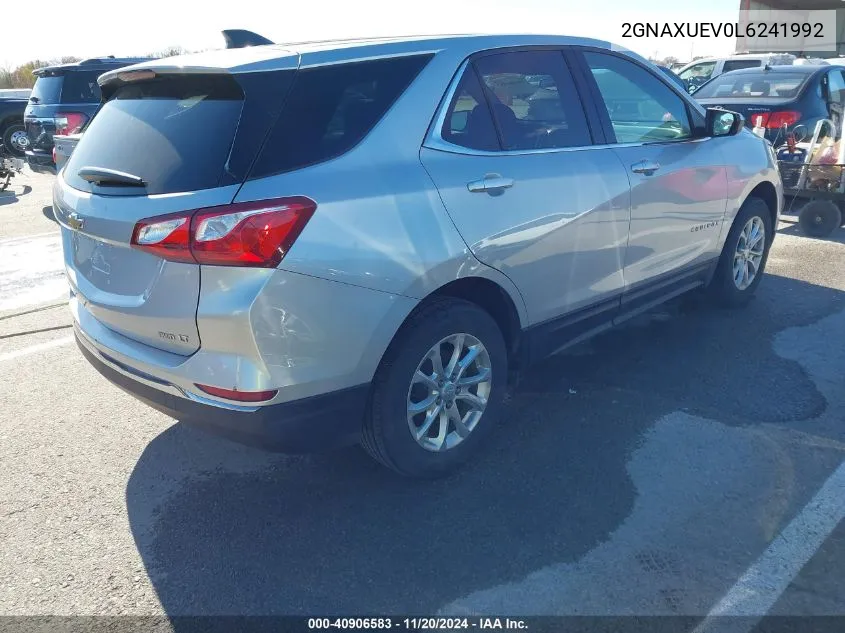 2020 Chevrolet Equinox Awd Lt 1.5L Turbo VIN: 2GNAXUEV0L6241992 Lot: 40906583