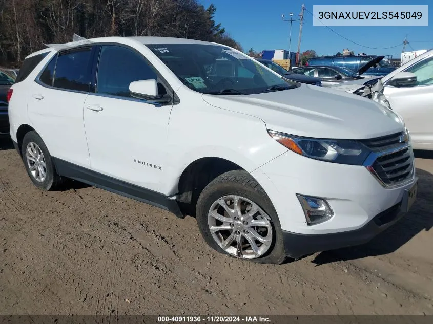 2020 Chevrolet Equinox Awd Lt 1.5L Turbo VIN: 3GNAXUEV2LS545049 Lot: 40911936