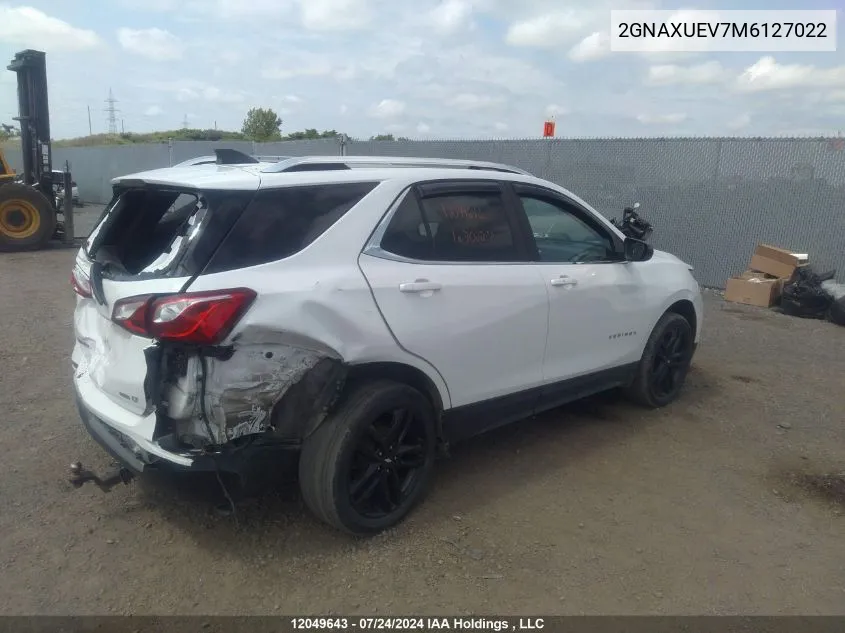 2021 Chevrolet Equinox VIN: 2GNAXUEV7M6127022 Lot: 12049643