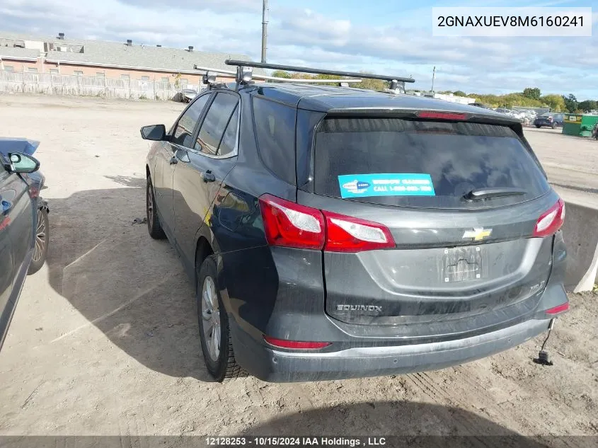 2021 Chevrolet Equinox VIN: 2GNAXUEV8M6160241 Lot: 12128253