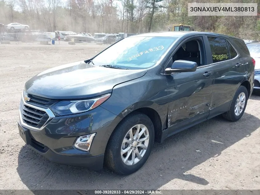 2021 Chevrolet Equinox Awd Lt VIN: 3GNAXUEV4ML380813 Lot: 39282833