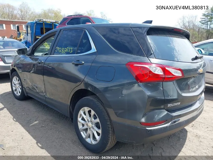 2021 Chevrolet Equinox Awd Lt VIN: 3GNAXUEV4ML380813 Lot: 39282833