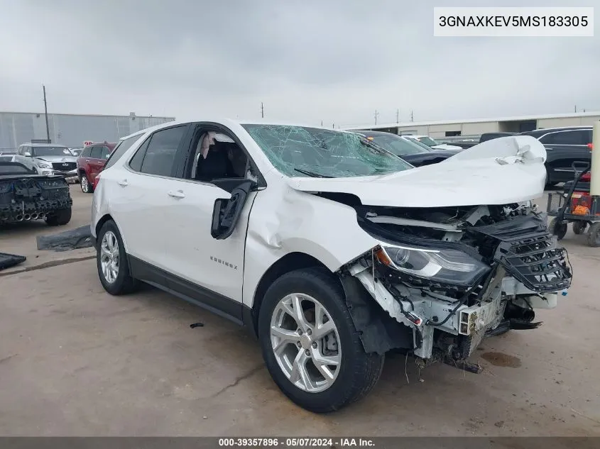 3GNAXKEV5MS183305 2021 Chevrolet Equinox Fwd Lt