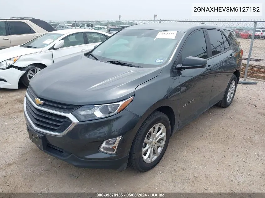 2021 Chevrolet Equinox Fwd Ls VIN: 2GNAXHEV8M6127182 Lot: 39378135