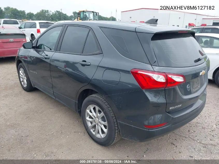 2GNAXHEV8M6127182 2021 Chevrolet Equinox Fwd Ls