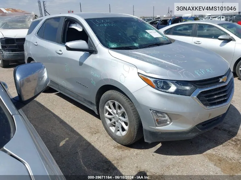 2021 Chevrolet Equinox Fwd Lt VIN: 3GNAXKEV4MS101046 Lot: 39671164