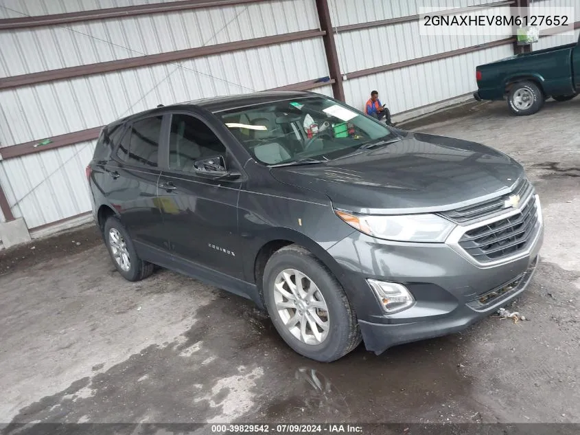 2021 Chevrolet Equinox Fwd Ls VIN: 2GNAXHEV8M6127652 Lot: 39829542