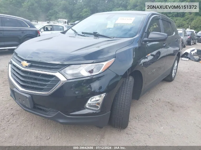 2021 Chevrolet Equinox Awd Lt VIN: 2GNAXUEV0M6151372 Lot: 39842656