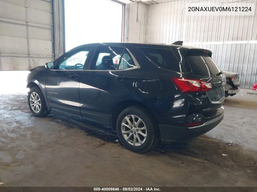 2021 Chevrolet Equinox Awd Lt VIN: 2GNAXUEV0M6121224 Lot: 40009846