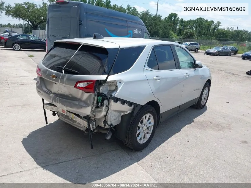 3GNAXJEV6MS160609 2021 Chevrolet Equinox Fwd 2Fl