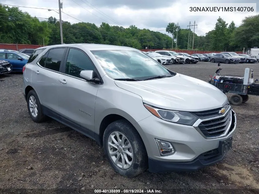 3GNAXUEV1MS140706 2021 Chevrolet Equinox Awd Lt