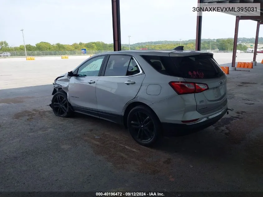 2021 Chevrolet Equinox Fwd Lt VIN: 3GNAXKEVXML395031 Lot: 40196472