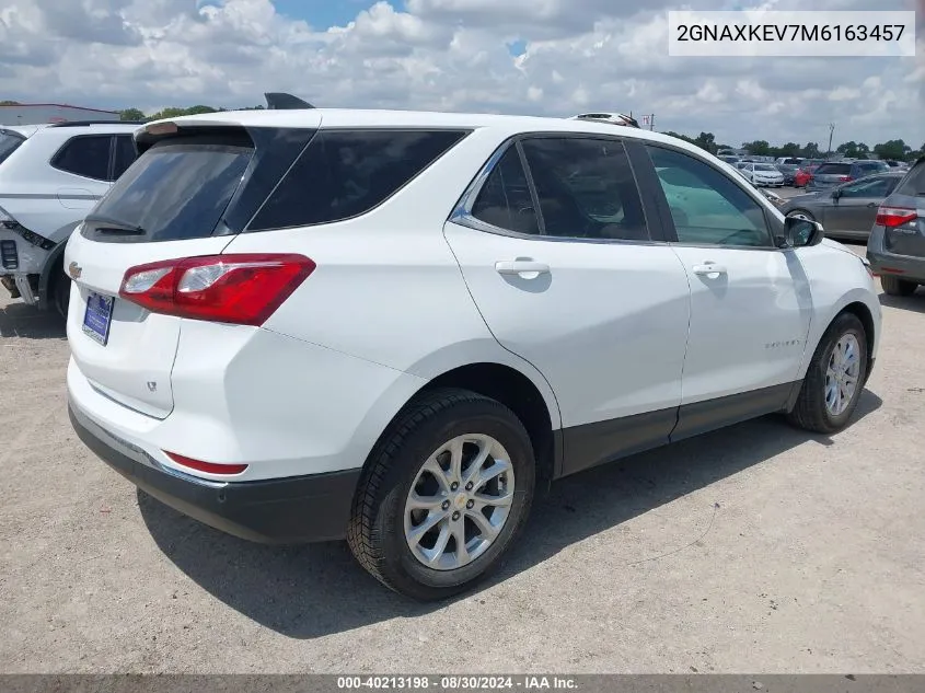 2021 Chevrolet Equinox Fwd Lt VIN: 2GNAXKEV7M6163457 Lot: 40213198