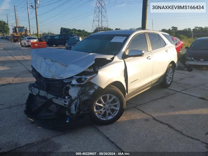 3GNAXKEV8MS166434 2021 Chevrolet Equinox Fwd Lt