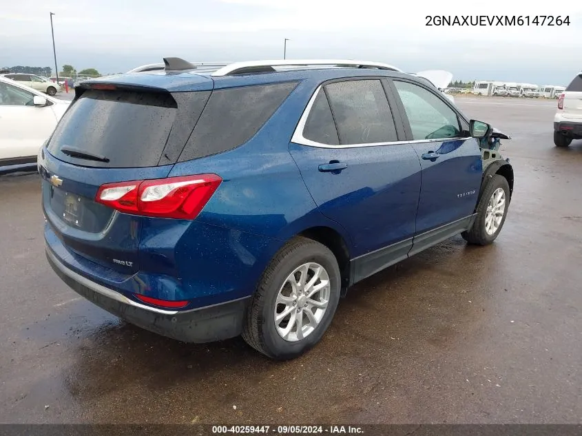 2021 Chevrolet Equinox Lt VIN: 2GNAXUEVXM6147264 Lot: 40259447