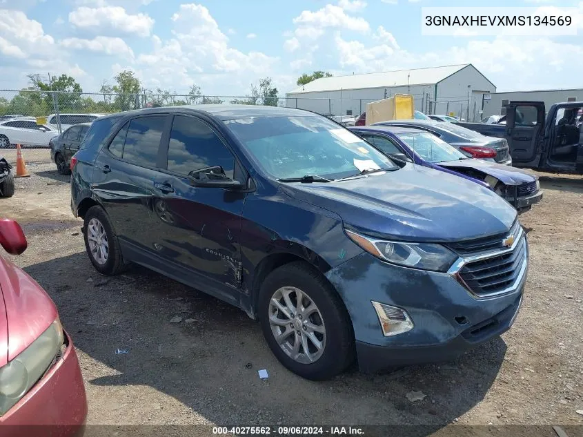 3GNAXHEVXMS134569 2021 Chevrolet Equinox Fwd Ls