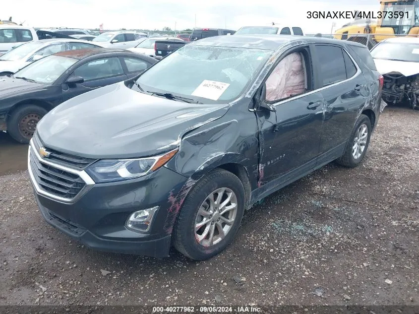 3GNAXKEV4ML373591 2021 Chevrolet Equinox Lt