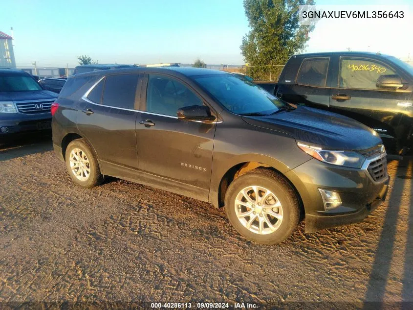 3GNAXUEV6ML356643 2021 Chevrolet Equinox Awd Lt