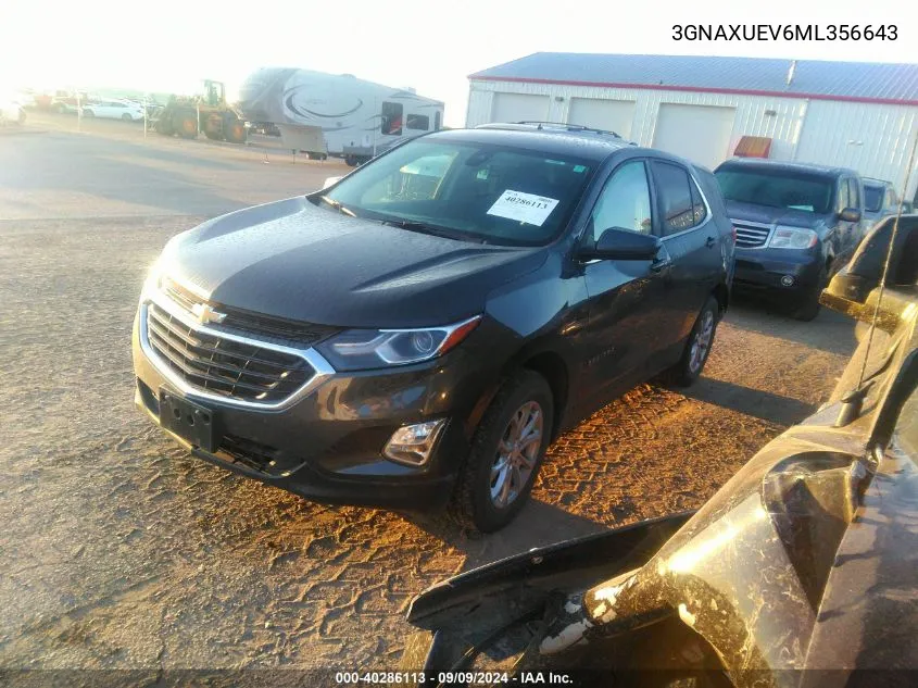 3GNAXUEV6ML356643 2021 Chevrolet Equinox Awd Lt