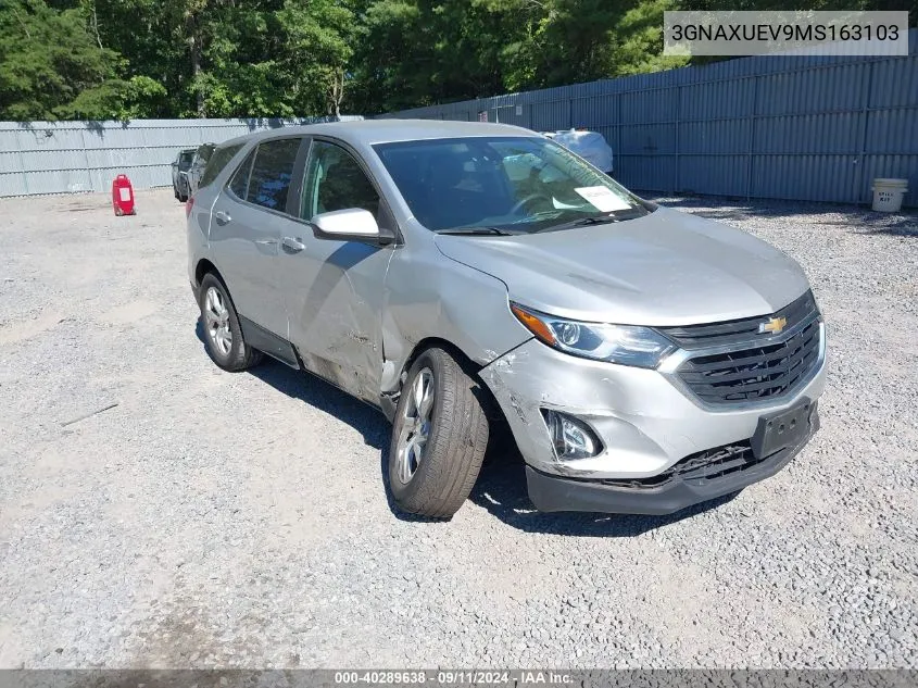 3GNAXUEV9MS163103 2021 Chevrolet Equinox Awd Lt