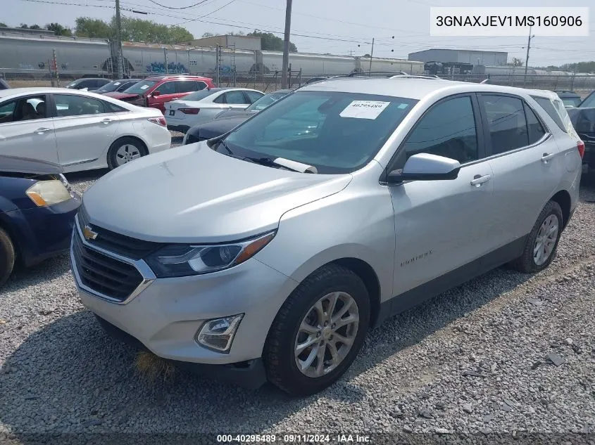 2021 Chevrolet Equinox Fwd 2Fl VIN: 3GNAXJEV1MS160906 Lot: 40295489