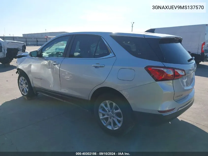 3GNAXUEV9MS137570 2021 Chevrolet Equinox Lt