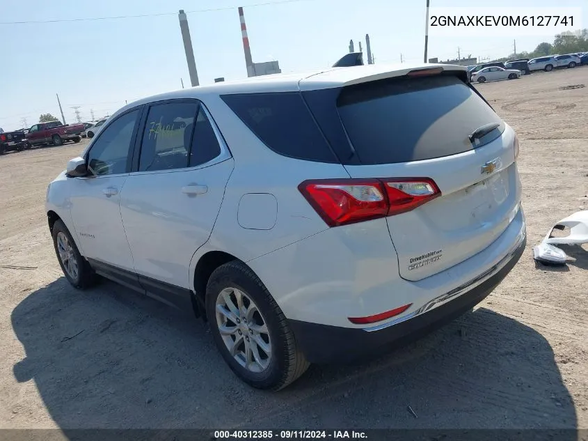 2021 Chevrolet Equinox Fwd Lt VIN: 2GNAXKEV0M6127741 Lot: 40312385