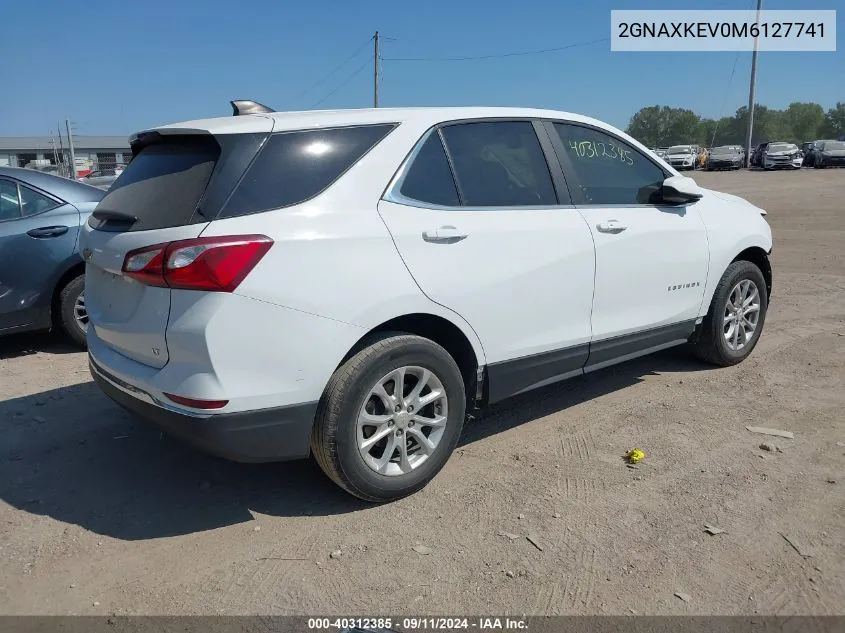 2021 Chevrolet Equinox Fwd Lt VIN: 2GNAXKEV0M6127741 Lot: 40312385